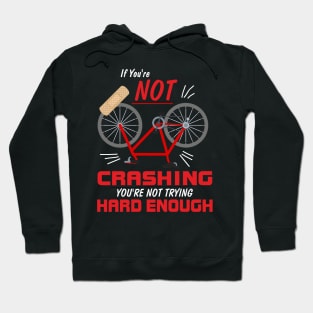 Funny Mountain Bike Crash Accident Sport Hobby MTB Hoodie